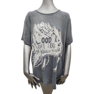 Magnolia Pearl New NWT Hanalei to Haena Flood Aid Love Shirt Rare OS